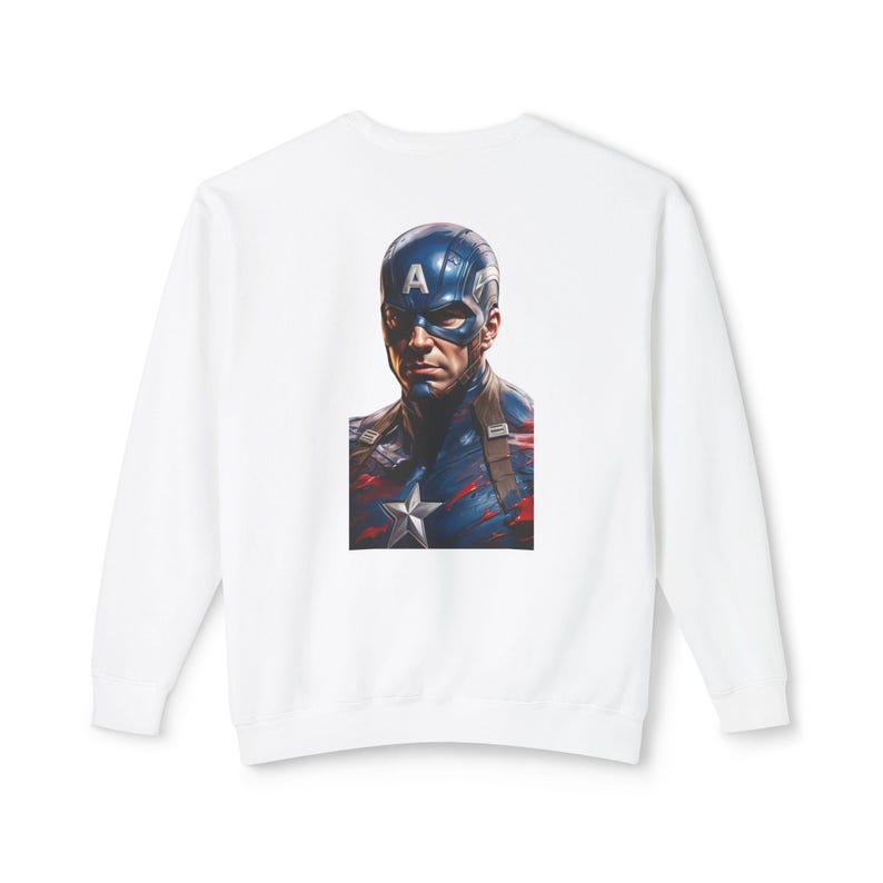 Captain America Hero Sweatshirt - Stylish Marvel Fan Apparel - Comfortable Crewneck for Men and Women image 1