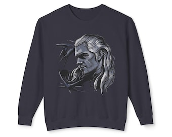 The Witcher Sweatshirt: Unisex Crewneck, Fantasy Gaming Apparel