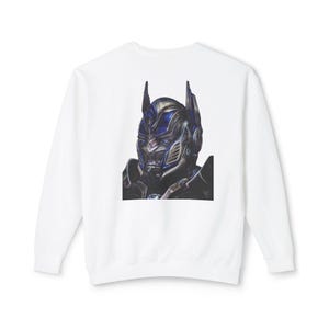 Optimus Prime Artwork Crewneck Sweater – Unique Sci-Fi Graphic Sweatshirt for Fans
