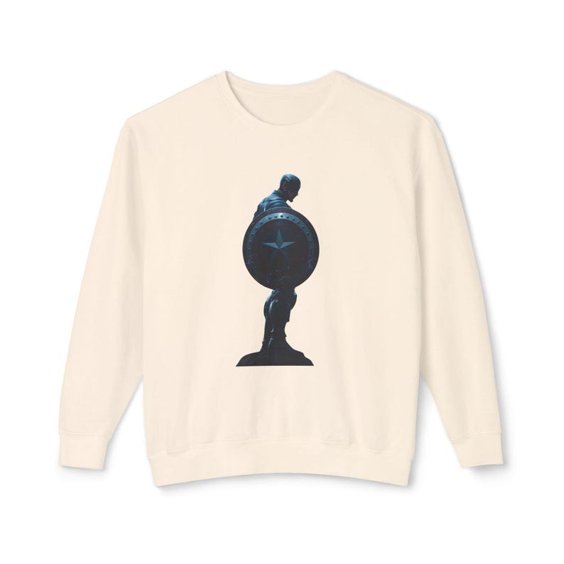 Captain America Sweatshirt: Heroic Silhouette, Unisex Fan Apparel image 2