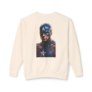 Captain America Hero Sweatshirt - Stylish Marvel Fan Apparel - Comfortable Crewneck for Men and Women image 4