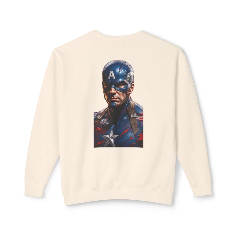 Captain America Hero Sweatshirt - Stylish Marvel Fan Apparel - Comfortable Crewneck for Men and Women image 4