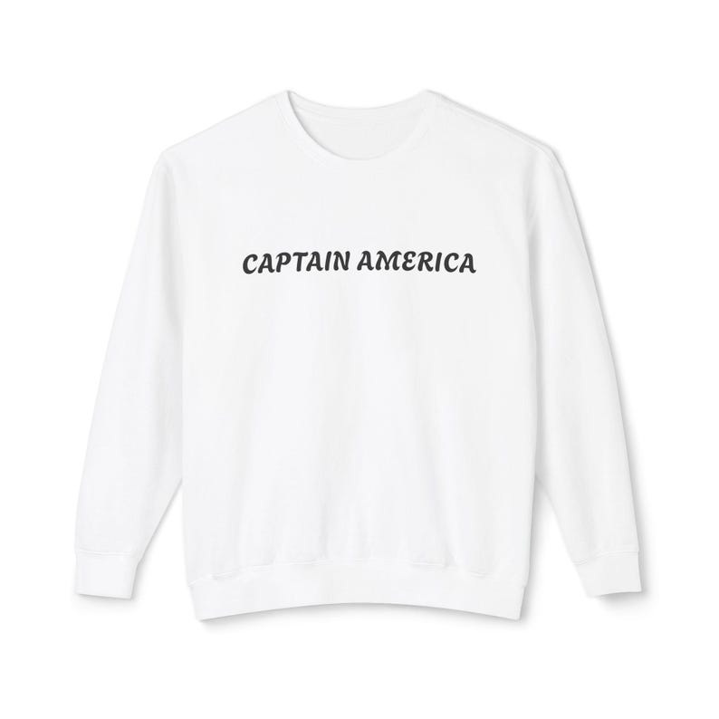Captain America Hero Sweatshirt - Stylish Marvel Fan Apparel - Comfortable Crewneck for Men and Women image 2