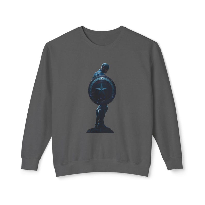 Captain America Sweatshirt: Heroic Silhouette, Unisex Fan Apparel image 5