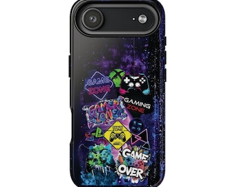 Wytrzymałe etui na telefon Neon Gamer, design Retro Game Zone