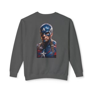 Captain America Hero Sweatshirt - Stylish Marvel Fan Apparel - Comfortable Crewneck for Men and Women image 8