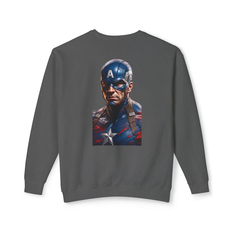 Captain America Hero Sweatshirt - Stylish Marvel Fan Apparel - Comfortable Crewneck for Men and Women image 8