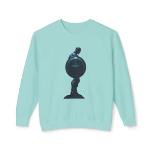 Captain America Sweatshirt: Heroic Silhouette, Unisex Fan Apparel image 7