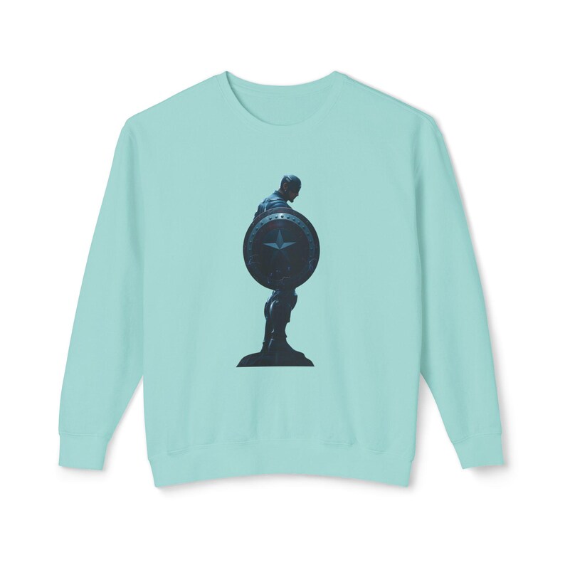 Captain America Sweatshirt: Heroic Silhouette, Unisex Fan Apparel image 7