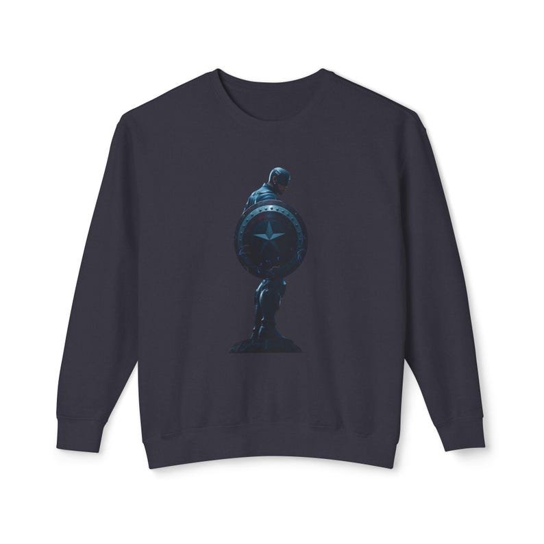 Captain America Sweatshirt: Heroic Silhouette, Unisex Fan Apparel image 10