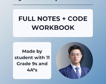 AQA GCSE Computer Science A * System: Full Notes, Code Workbook + Prüfungstechnik