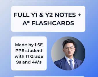 Paquete de repaso de Economía A* de Edexcel para nivel avanzado / Apuntes de 1.er y 2.º año (más de 100 páginas), tarjetas didácticas y ensayos modelo