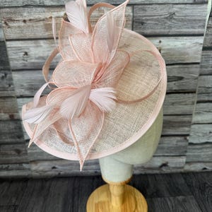 Light Pink Fascinator: Wedding Guest, Races, Tea Party, Royal Ascot, Derby
