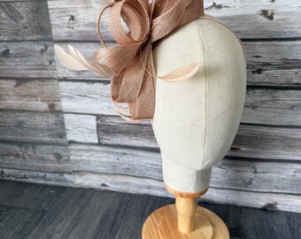 Nude Fascinator Hat - Weddings Races Royal Ascot Derby Melbourne Cup Kentucky Hat