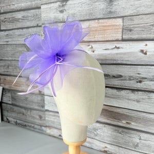 Lilac Purple Fascinator: Wedding, Races, Royal Ascot
