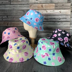 Bucket Hat, Sun Hat, Summer Hat, Unisex Hat, Fisherman Hat, Reversible, Paws, 100% Cotton Hat, Beach Hat, Holiday Hat, Funny Hat, Reversible