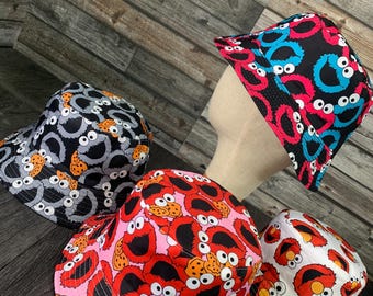 Cartoon Paws Bucket Hat, Reversible 100% Cotton Unisex Sun Hat