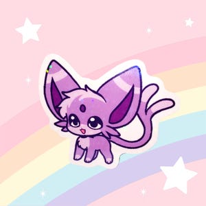 Fluffy Espeon Sticker
