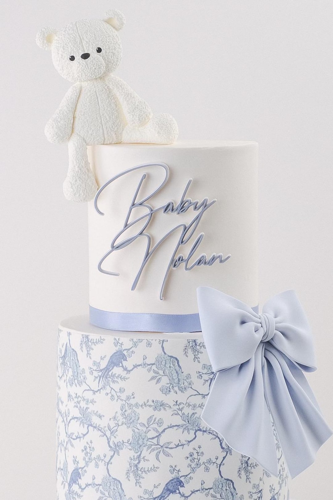 Custom First Name Newborn Shower Party Charm Personalized Double Layer ...
