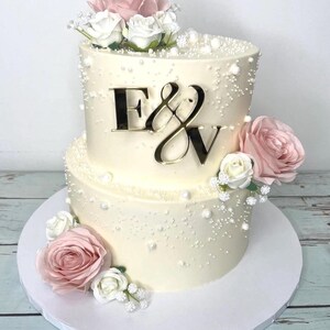 Adornos para tarta de bodas con letras, adornos para tarta personalizados, iniciales para tarta de bodas, adorno para tarta dorado, adorno para tarta personalizado