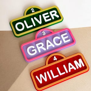 Personalized Street Sign Cake Topper Charm Acrylic Kids Custom Birthday Party Decor Green Age