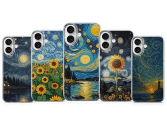 Vincent Van Gogh Phone Case Art Cover for iPhone 17 Pro Max, 16e, 15, 14, 13 & Samsung S26 Ultra, S25 FE, A57, A56 , Pixel 10 , 9A