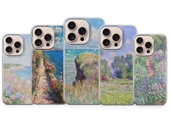 Claude Monet Phone Case Painting Cover for iPhone 17 Pro Max, 16e, 15, 14, 13 & Samsung S26 Ultra, S25 FE, A57, A56, Pixel 10, 9A
