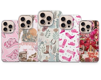 Coque pour téléphone Cowboy Chapeau de cowboy pour iPhone 17 Pro Max, 16e, 15, 14, 13 et Samsung S26 Ultra, S25 FE, A57, A56, Pixel 10, 9A
