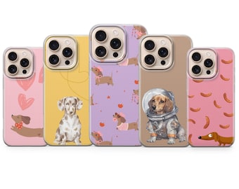 Dachshund Phone Case  Sausage Dog  Cover for iPhone 17 Pro Max, 16e, 15, 14, 13 & Samsung S26 Ultra, S25 FE, A57, A56, Pixel 10, 9A