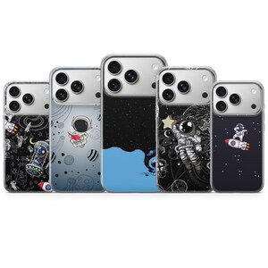 Cosmonaut Phone Case Space Cover for iPhone 17 Pro Max, 16e, 15, 14, 13 & Samsung S26 Ultra, S25 FE, A57, A56, Pixel 10, 9A
