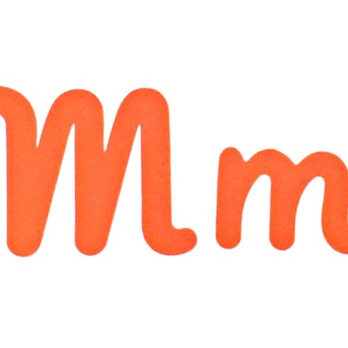 Iron on FELT Letters Block Letters Uppercase & Lowercase Etsy