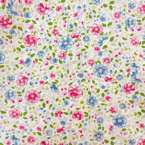 Floral Rayon Fabric  1/2 YARD Ships 1 Business Day