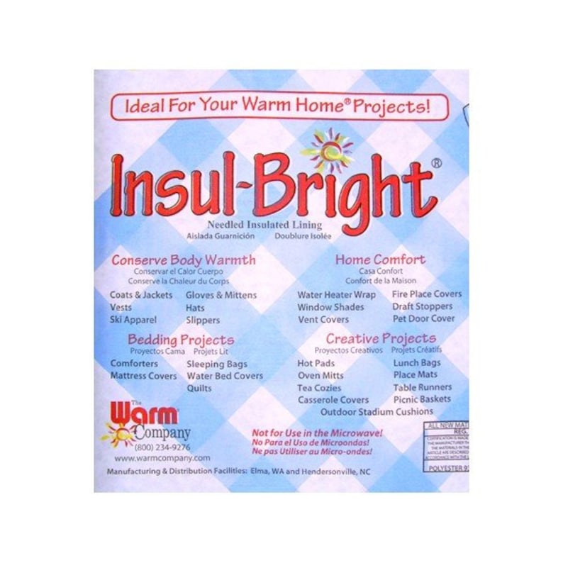 Insulbright by the Warm Company Heat Resistant Batting Oven Etsy