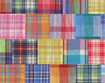 Fabric Windham Multi Madras Patchwork 108" Quilt Back  55044DW-1 Half Yard