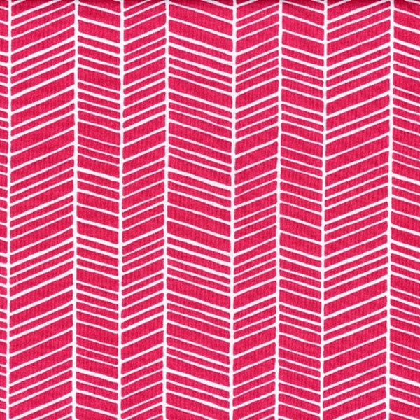 Joel Dewberry PWTC007 True Colors Herringbone Fuchsia Cotton  Fabric  FQ 100% Cotton  Ships 1 Business Day