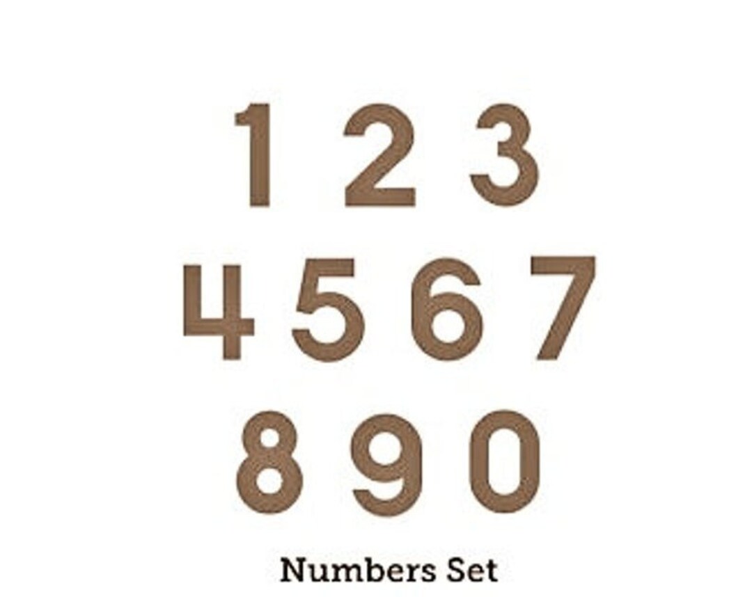 Iron on Felt Numbers 3 Felt Numbers Felt Iron on Appliqué Several Color
