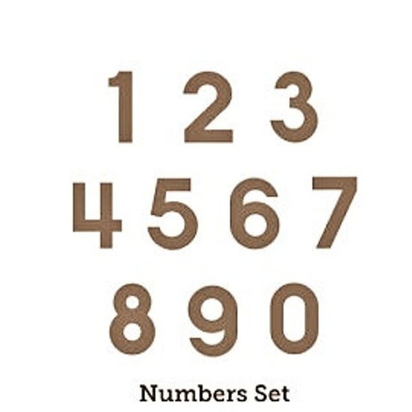 Felt Numbers - Etsy