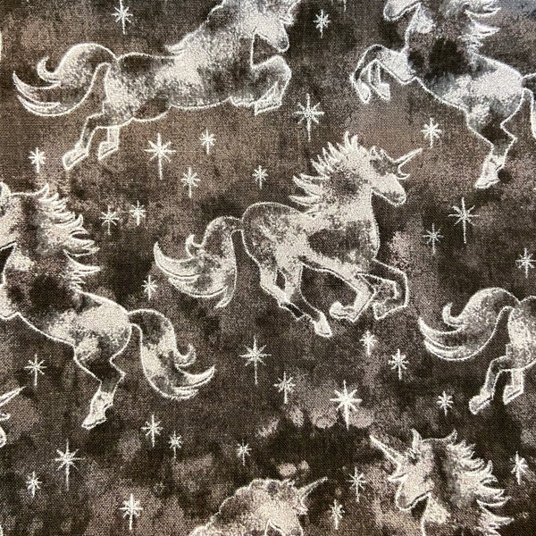 Unicorn Fabric  Sun Drenched Unicorns By Fabric Traditions   100% Cotton Fat Quarter Ships 1 Business Day