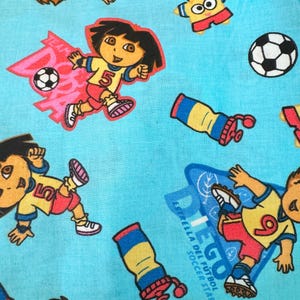 Dora The Explorer  Fabric  100% Cotton FQ   Ships 1 Business Day