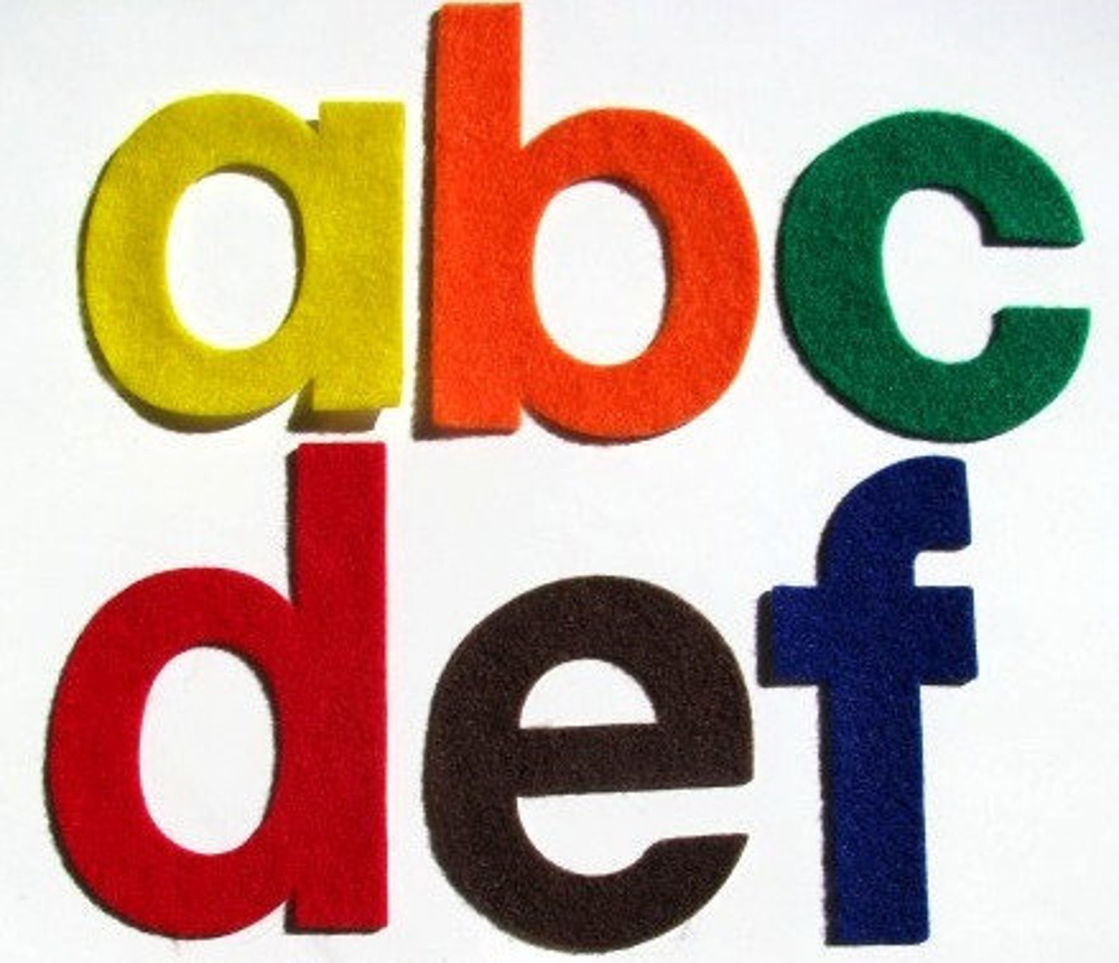 Iron on FELT Letters Block Letters Uppercase & Lowercase Etsy