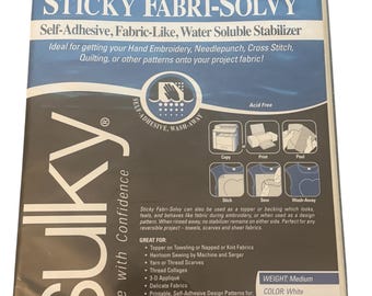 Sulky Tick And Stitch Paper | Printable Embroidery Transfers | Water-Soluble Stabilizer