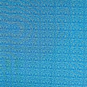 Blue Fabric  Quilting Fabric In The Beginning By Jason Yenter  Ships 1 Business Day