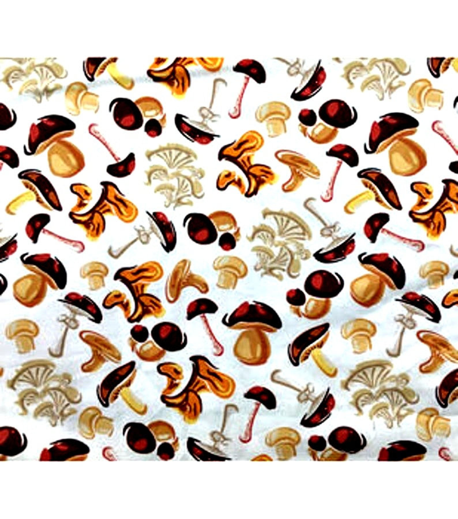 Mushroom Fabric Novelty Fabric Mushrooms Fabric 100 Cotton Etsy