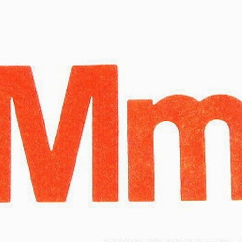 Iron on FELT Cursive Letters Iron on Appliqués Upper and Lower Etsy