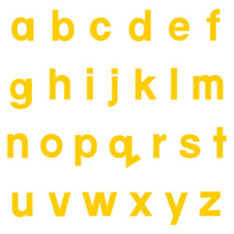 Iron on FELT Letters Block Letters Uppercase & Lowercase Etsy