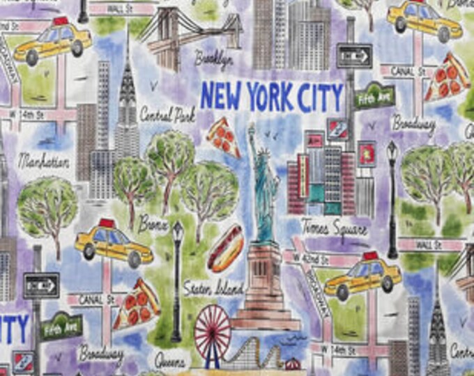 New York City Fabric NYC Fabric 100 Cotton FQ Ships 1 Business Day Etsy