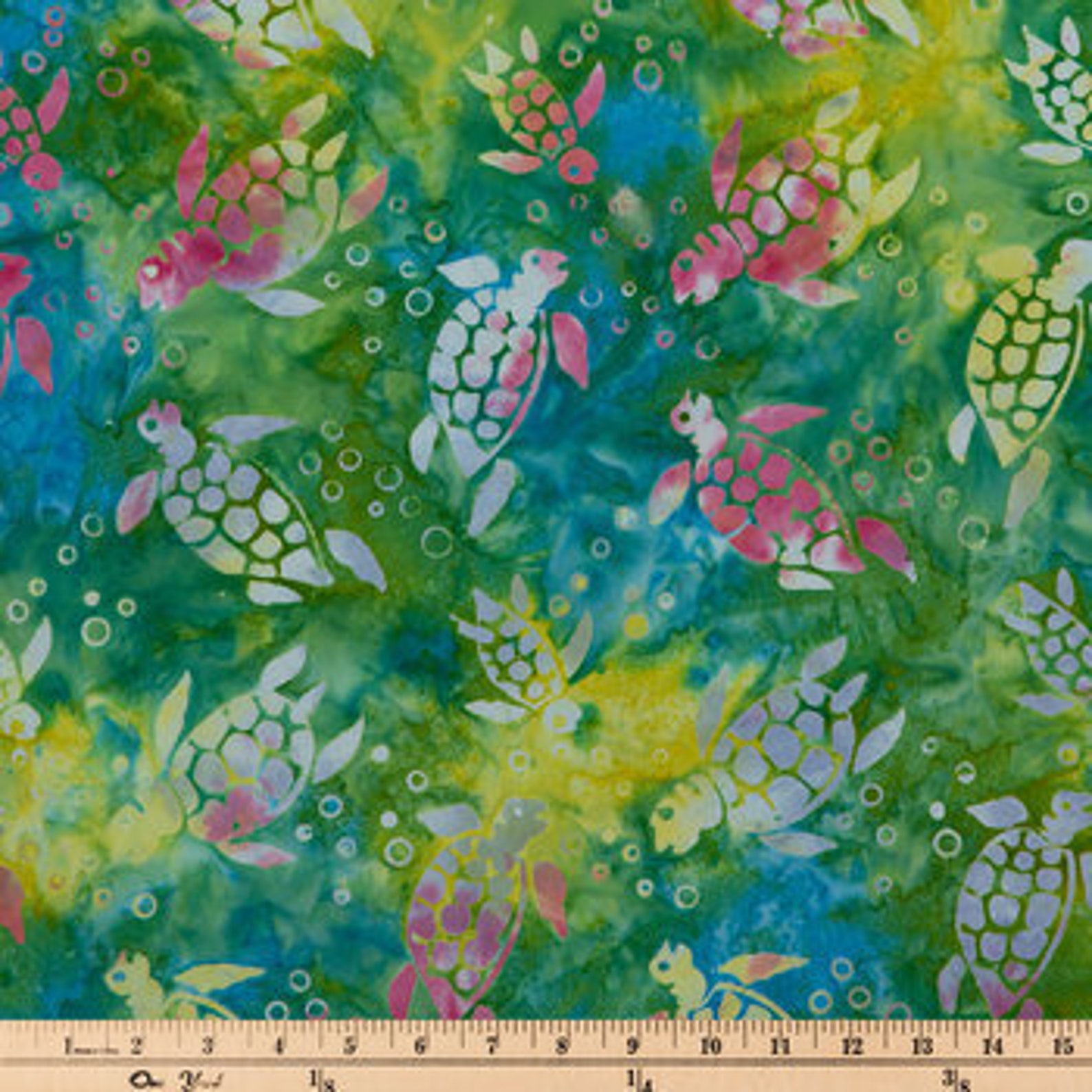 Turtles Fabric Sea Turtles Batik Turtles Fabric 100% Cotton - Etsy