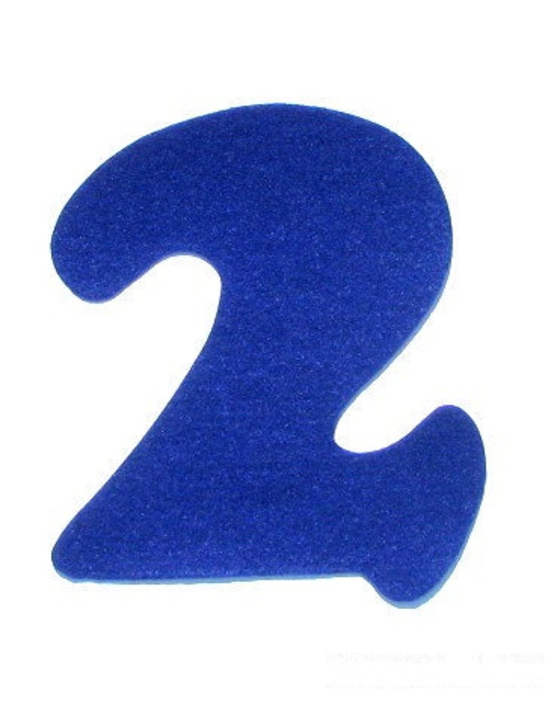 Iron on Numbers Extralarge Felt Number Felt Iron on Appliqué Etsy