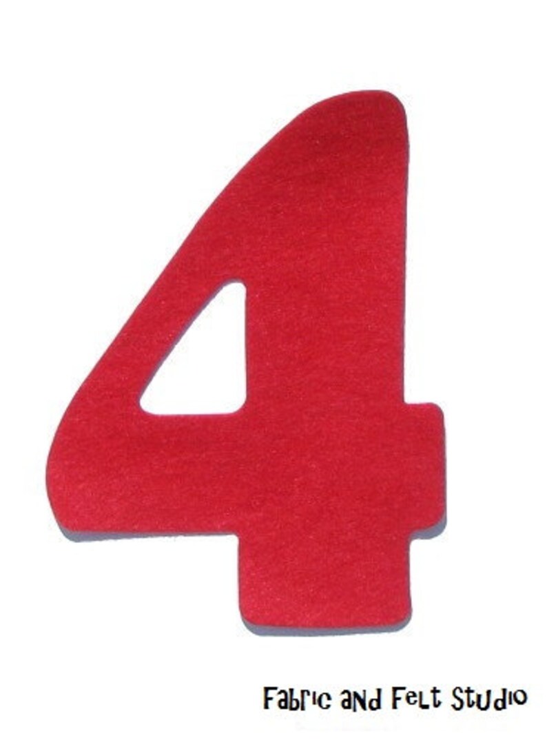 Iron on Numbers Extralarge Felt Number Felt Iron on Appliqué Etsy