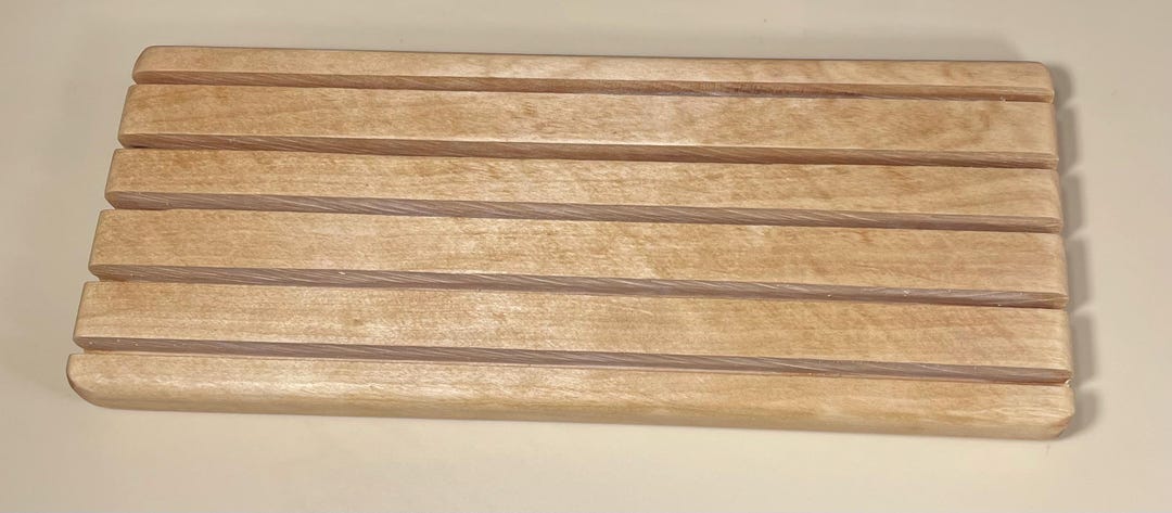 Birch Slotted Ruler Ruler Rack in Yellow Birch - Etsy